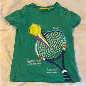 Boden Green Tennis Graphic Kids T-Shirt